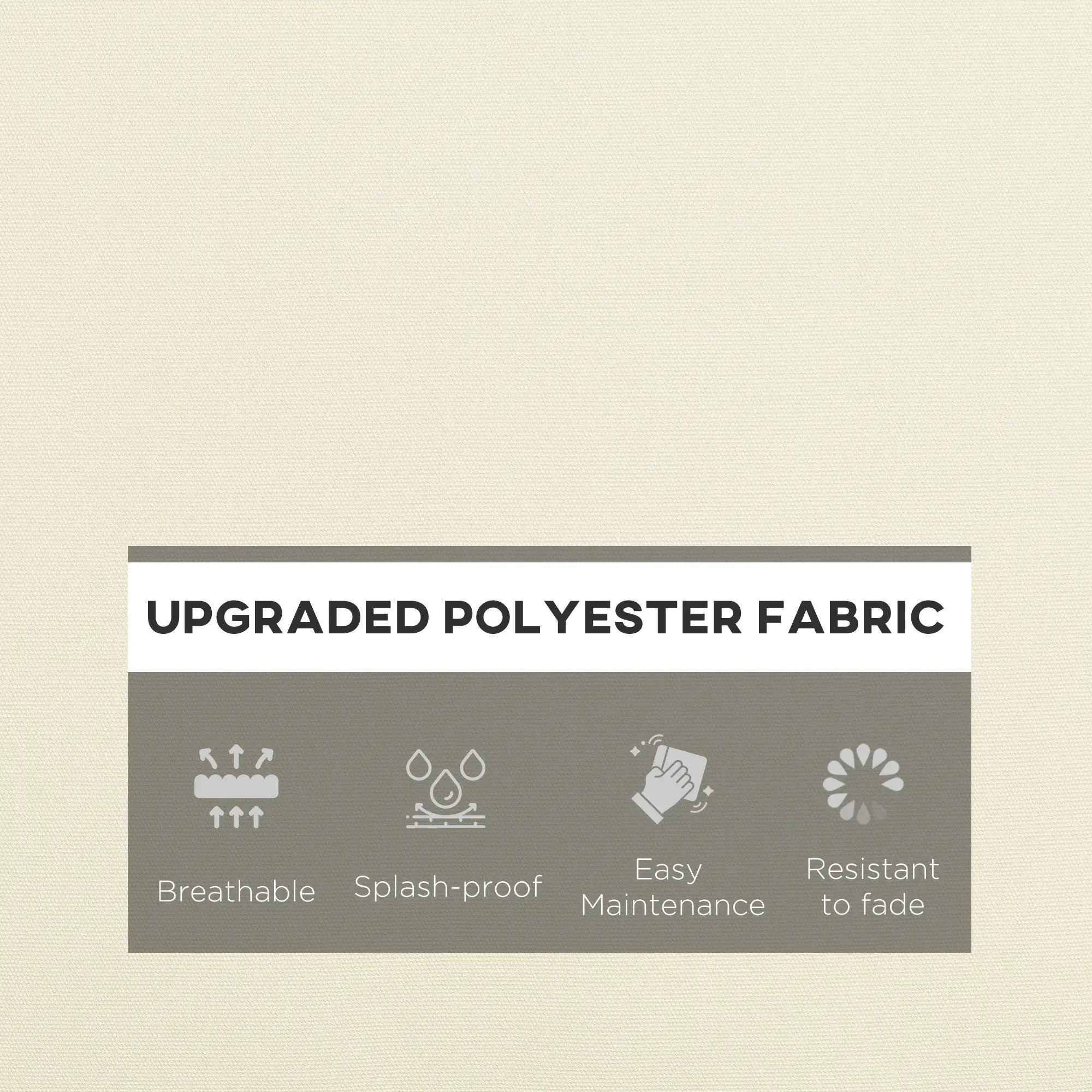 Seat Cushion Back Pillows, Set of 2, Indoor Outdoor, White Cream Patio Chair Cushions at Gallery Canada