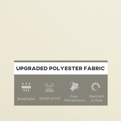 Seat Cushion Back Pillows, Set of 2, Indoor Outdoor, White Cream Patio Chair Cushions at Gallery Canada