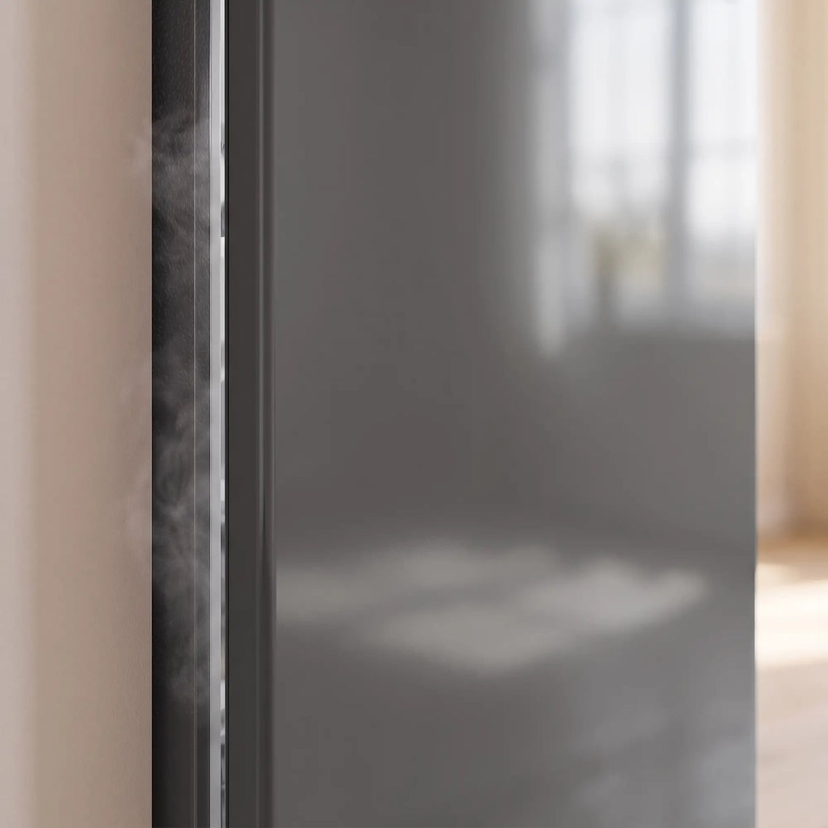 Compact Upright Freezer, 2.1 Cubic Feet, Reversible Door, Grey