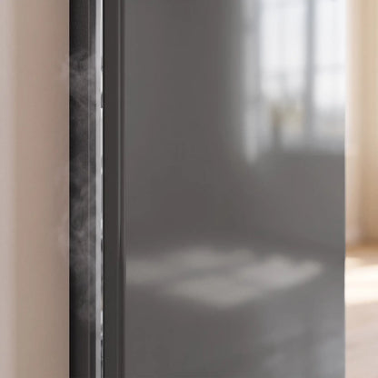 Compact Upright Freezer, 2.1 Cubic Feet, Reversible Door, Grey