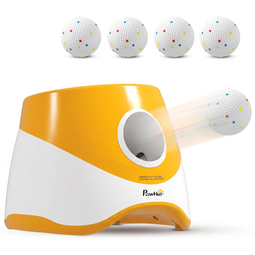 Automatic Dog Ball Launcher With 5 Etpu Balls, Orange
