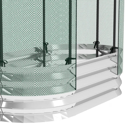 Galvanized Raised Garden Bed, Crop Cage Net Cover, Outdoor Planter Box Raised Garden Beds at Gallery Canada