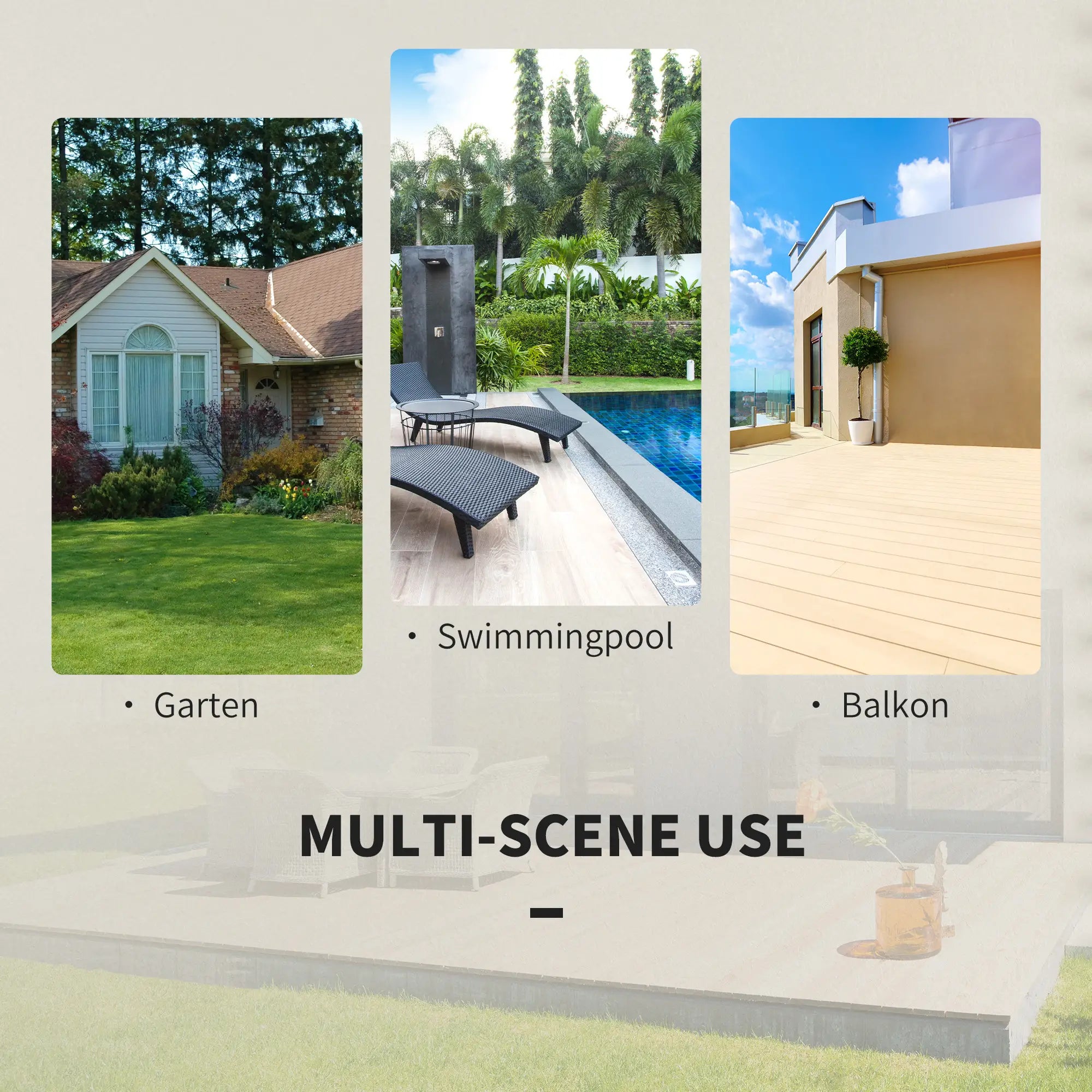 3-Piece Outdoor Folding Rattan Bistro Set, Grey Bistro Sets at Gallery Canada