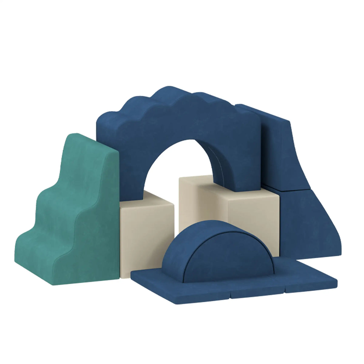 7-Piece Baby Soft Play Set, Indoor Crawling Gym, Navy Blue Kids Gym & Playmats at Gallery Canada