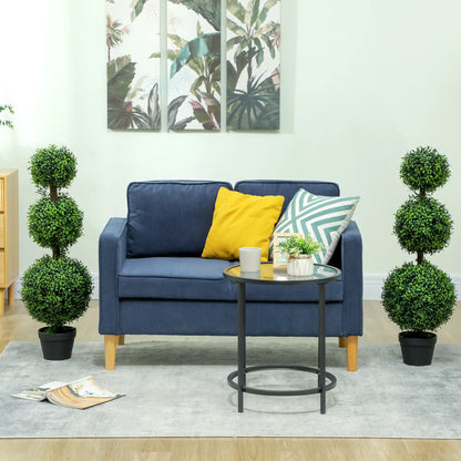 2 Pack 40" Artificial Boxwood Topiary Ball Trees, Indoor Outdoor, Green Artificial Trees at Gallery Canada