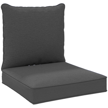 Patio Chair Cushions, Thick Deep Seat, Charcoal Grey Patio Chair Cushions at Gallery Canada