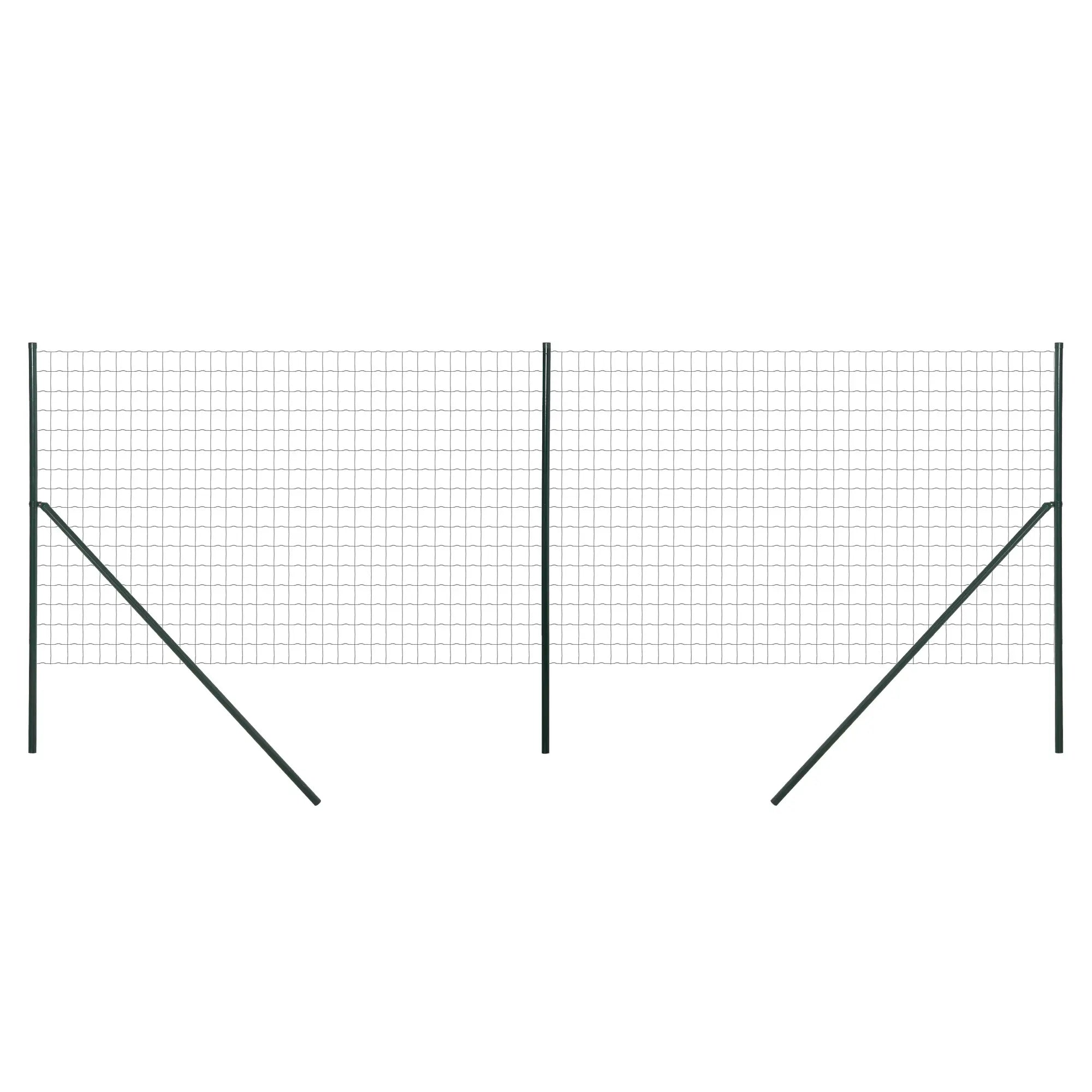 Garden Fence Barrier, Welded Fence Roll, Green Plastic-Coated Steel, Green Garden Fences Green at Gallery Canada