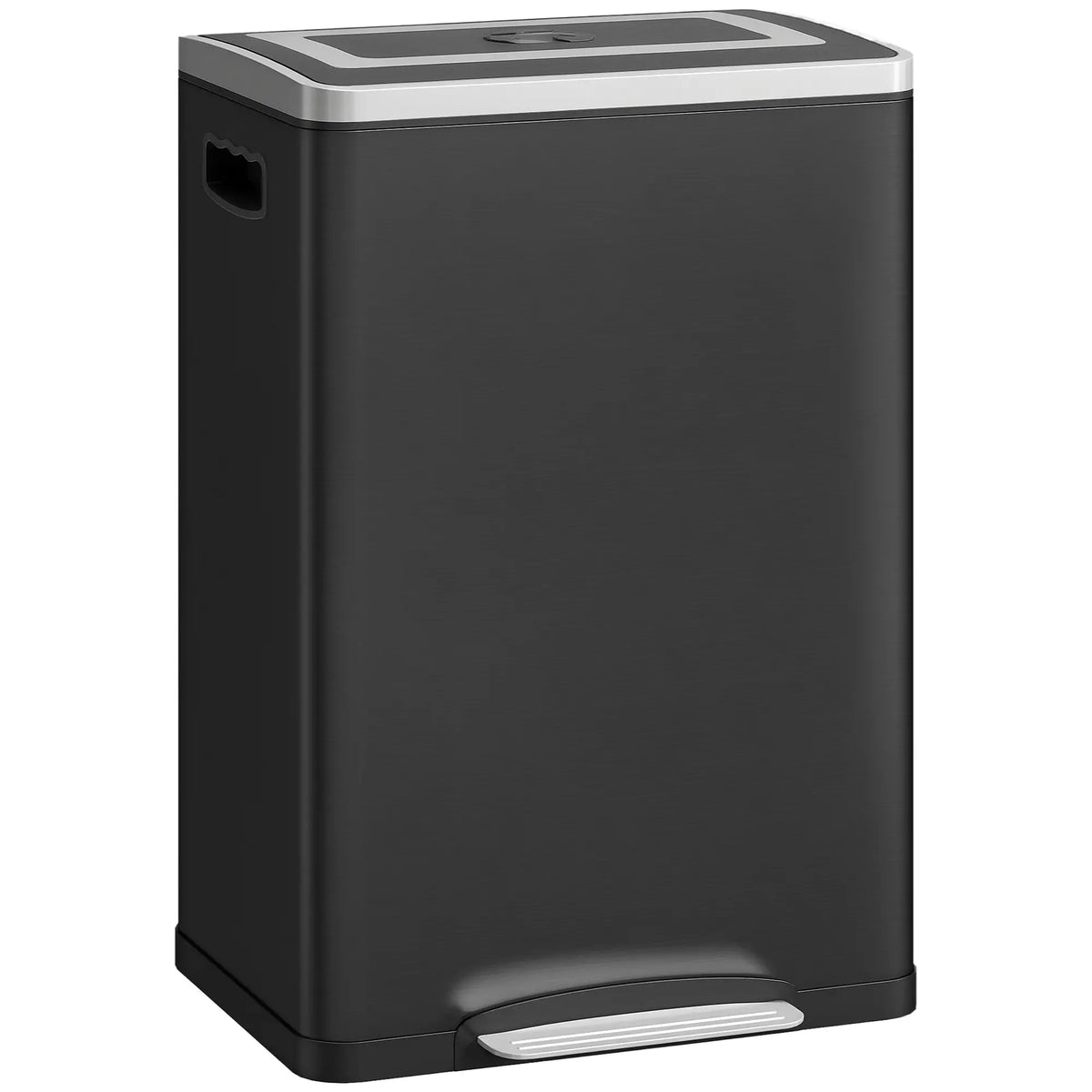20 Liter Garbage Bin, Stainless Steel, Soft-Close Lid, Removable Bucket, Black Household Supplies at Gallery Canada