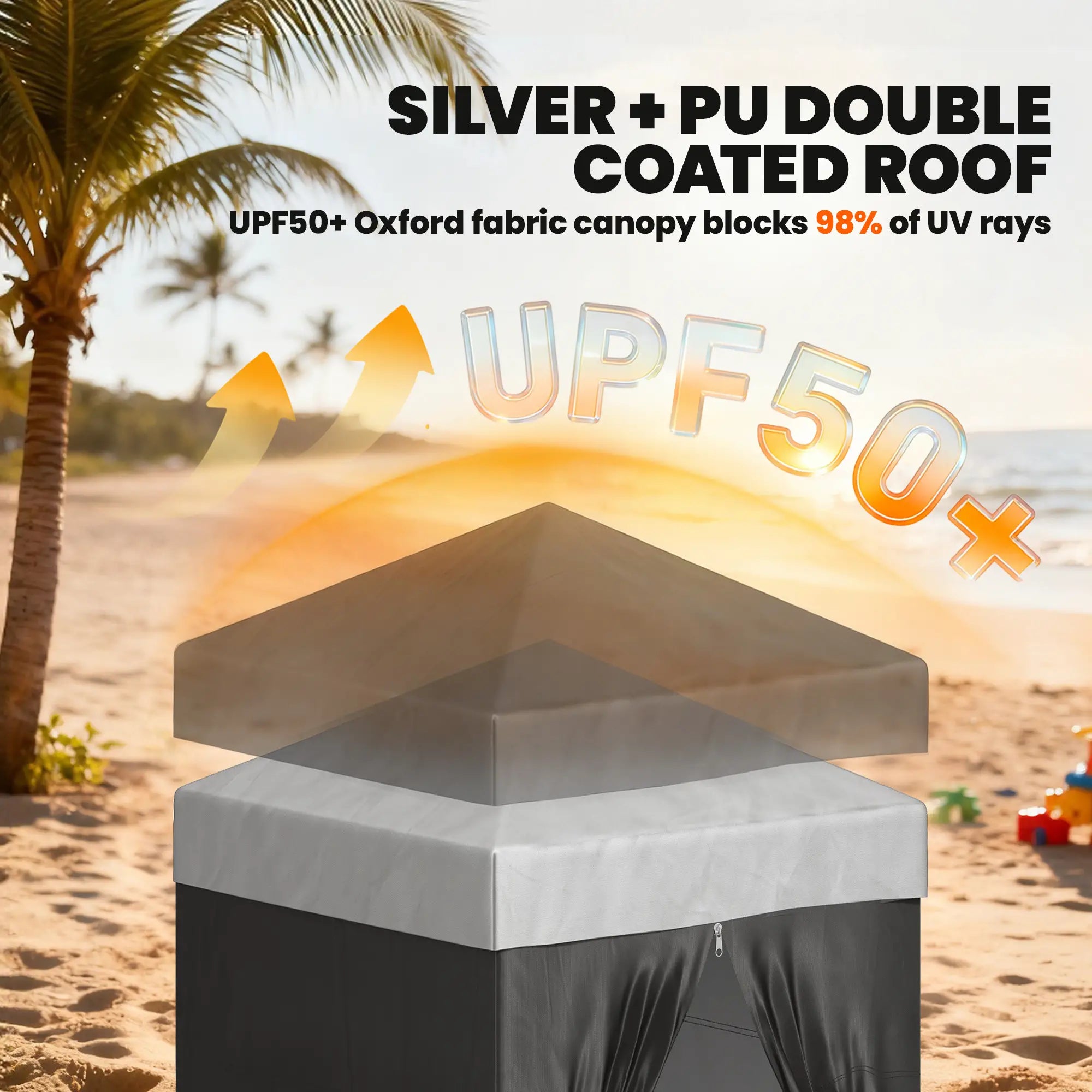 4 x 4 ft Compact Pop Up Canopy Tent, Portable Instant Privacy, Black Pop Up Canopies at Gallery Canada