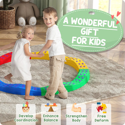 8PCs Kids Balance Beam Stepping Stones, Non-Slip Foot Pads Baby Gym & Playmats at Gallery Canada