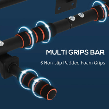Wall Mount Pull Up Bar, Upper Body Strength Training, Non-Slip Foam, Black Pull Up Bars at Gallery Canada