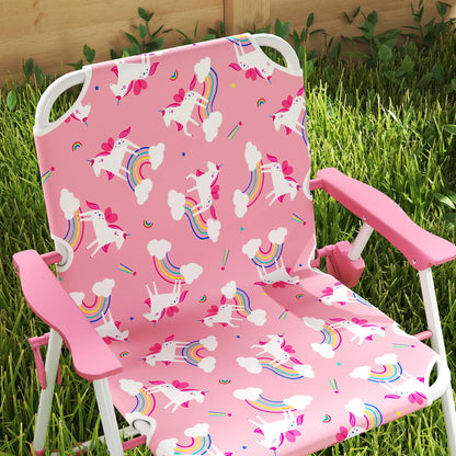 Kids Picnic Table Set, 2 Folding Chairs, Umbrella, Pink Kids Outdoor Furniture at Gallery Canada