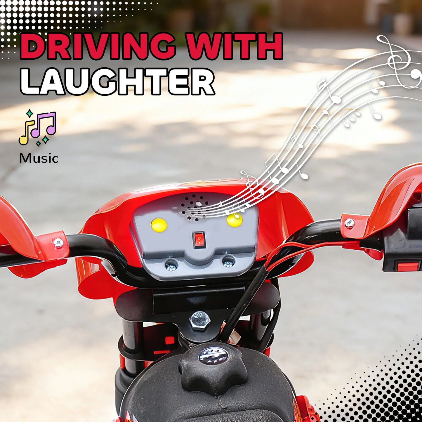 6V Electric Ride On Motorcycle, For 3-6 Year Olds, Red Electric Motorcycles at Gallery Canada