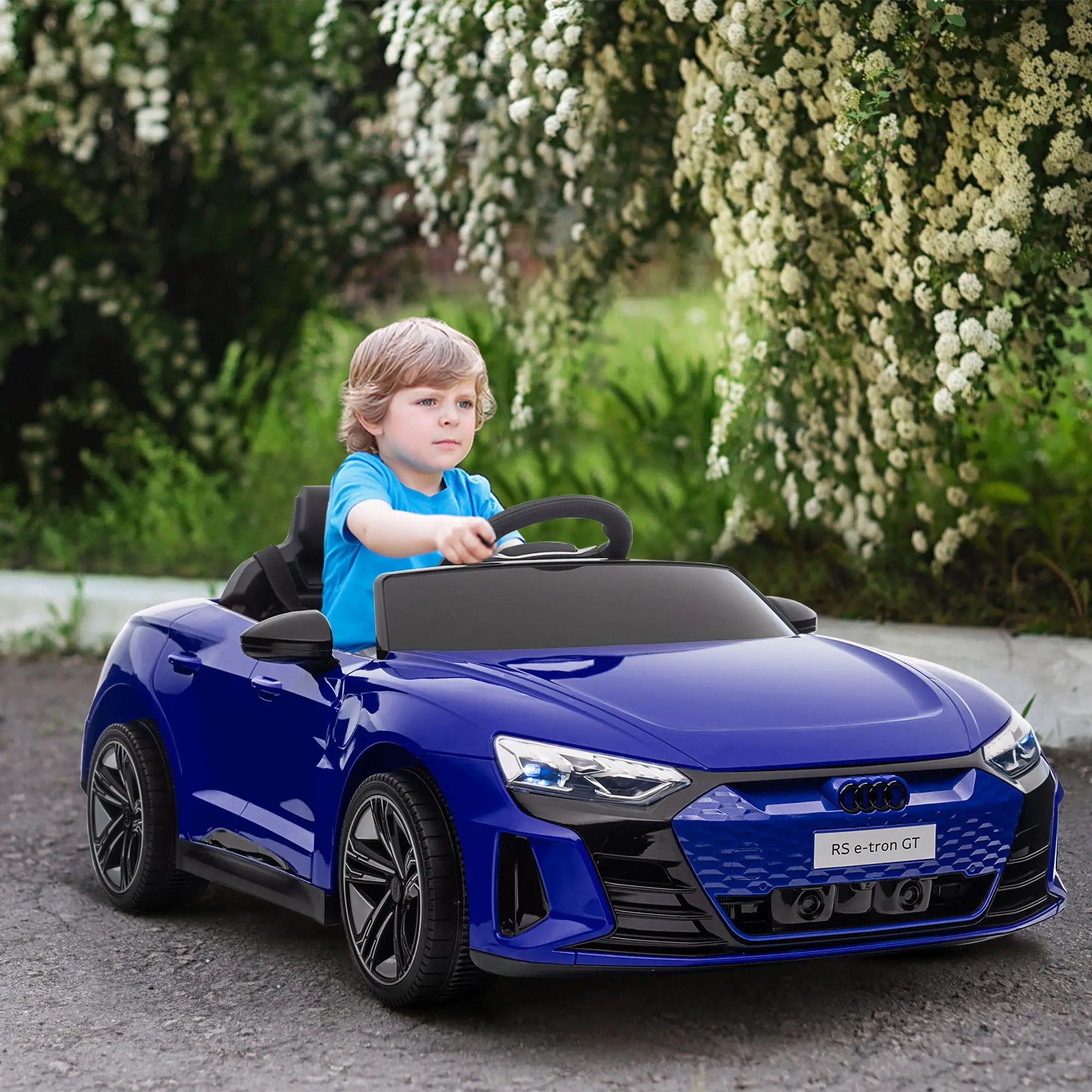 12V Kids Ride On Car, Battery Powered Electric Car, Remote Control, Navy Blue Electric Toy Cars at Gallery Canada