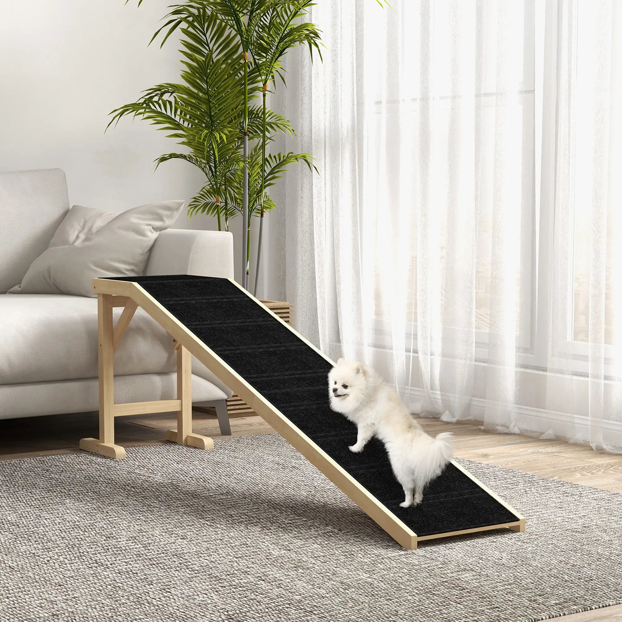 Pet Ramp Bed Steps, Non-Slip Carpet, 74
