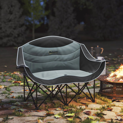 Double Camping Chair, Portable With Cup Holders, Carry Bag, 551 lbs, Black Picnic Tables & Camping Chairs at Gallery Canada