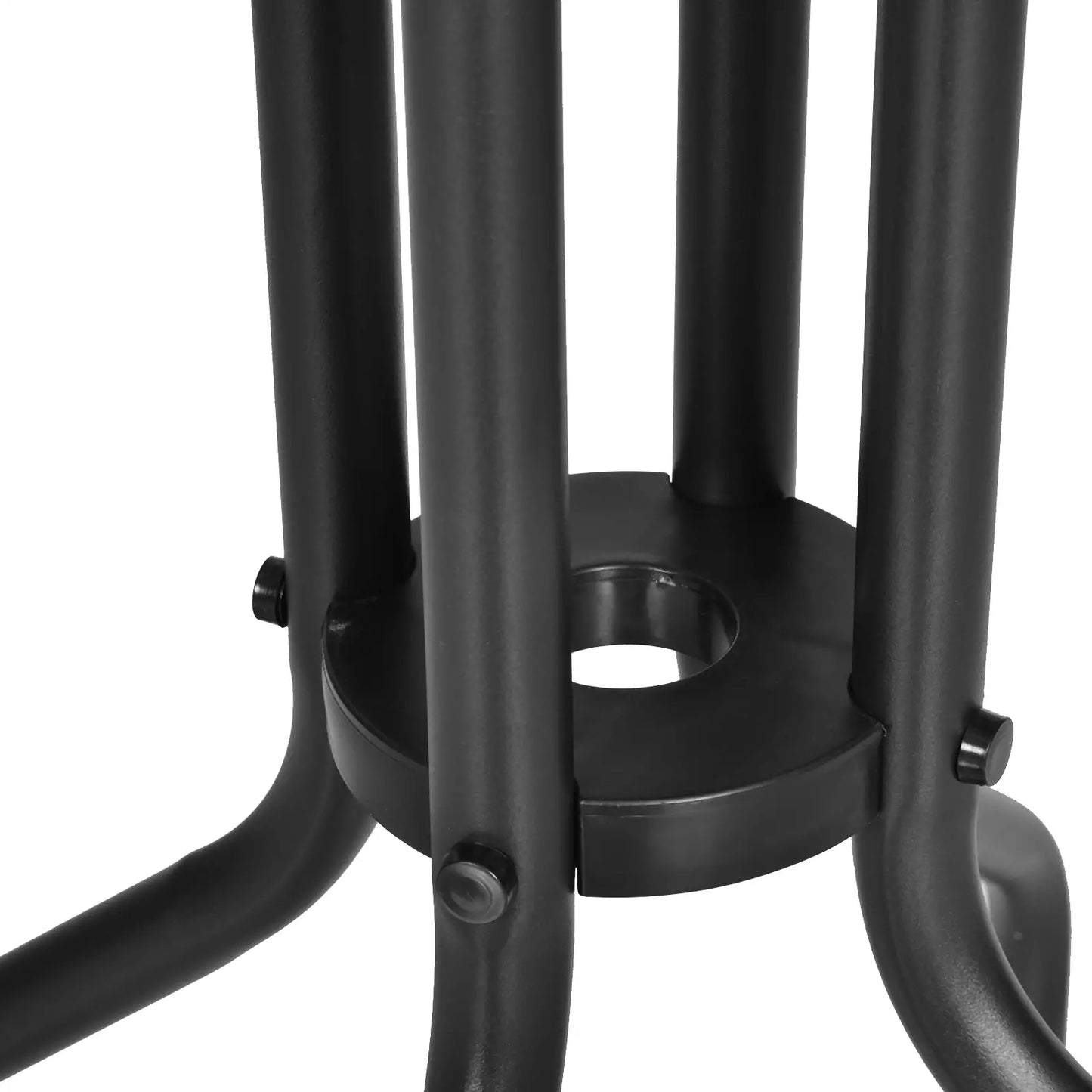 24" Round Patio Table, Tempered Glass Top, Steel Frame, Outdoor Dining Patio Side Tables at Gallery Canada