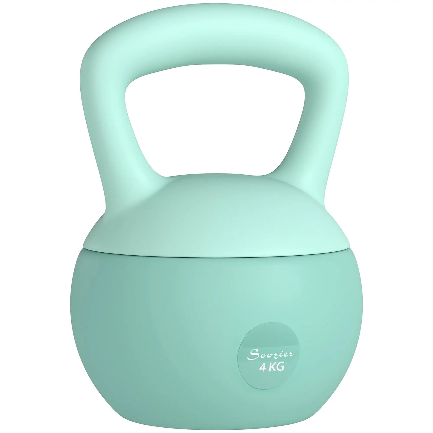 9 lb Soft Kettlebell, Sand Filled Weight w/ Grip Handle, Kettlebell Weight for Full Body Workout, Green
