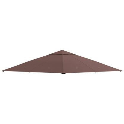 10' x 10' Square Gazebo Canopy, UV Protected, Sun Shade Gazebo Canopy Replacement Coffee at Gallery Canada