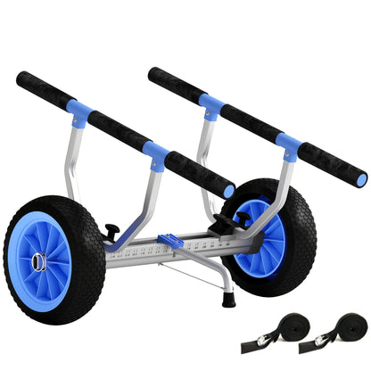 Kayak Cart Dolly, Adjustable Width, Sky Blue Kayak Carts at Gallery Canada
