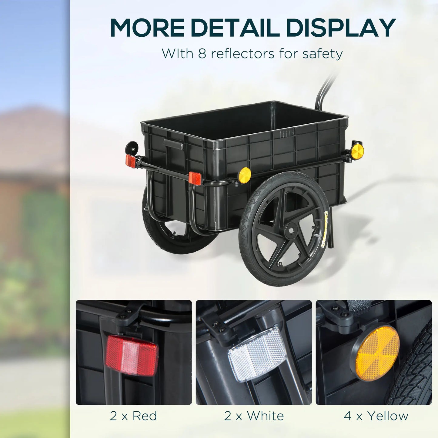 Multi-Functional Bike Trailer, Steel, Large, Grey Bike Cargo Trailers at Gallery Canada