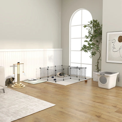 Enclosed Cat Litter Box, Easy Clean, Front Entrance, Top Exit, Scoop, White Cat Litter Box Enclosures at Gallery Canada