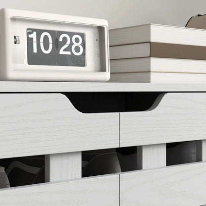 21 Pair Shoe Cabinet, 5-Tier Double Door Cupboard, White Shoe Storage Cabinets & Racks at Gallery Canada