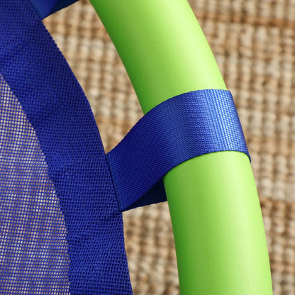 40 Inch Saucer Tree Swing, Adjustable Ropes, Steel Frame, 330lbs Capacity, Blue Gym Sets & Swings at Gallery Canada