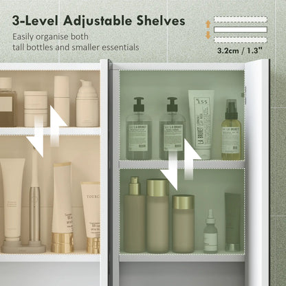 Three Mirror Bathroom Medicine Cabinet, White Mirror Medicine Cabinets at Gallery Canada