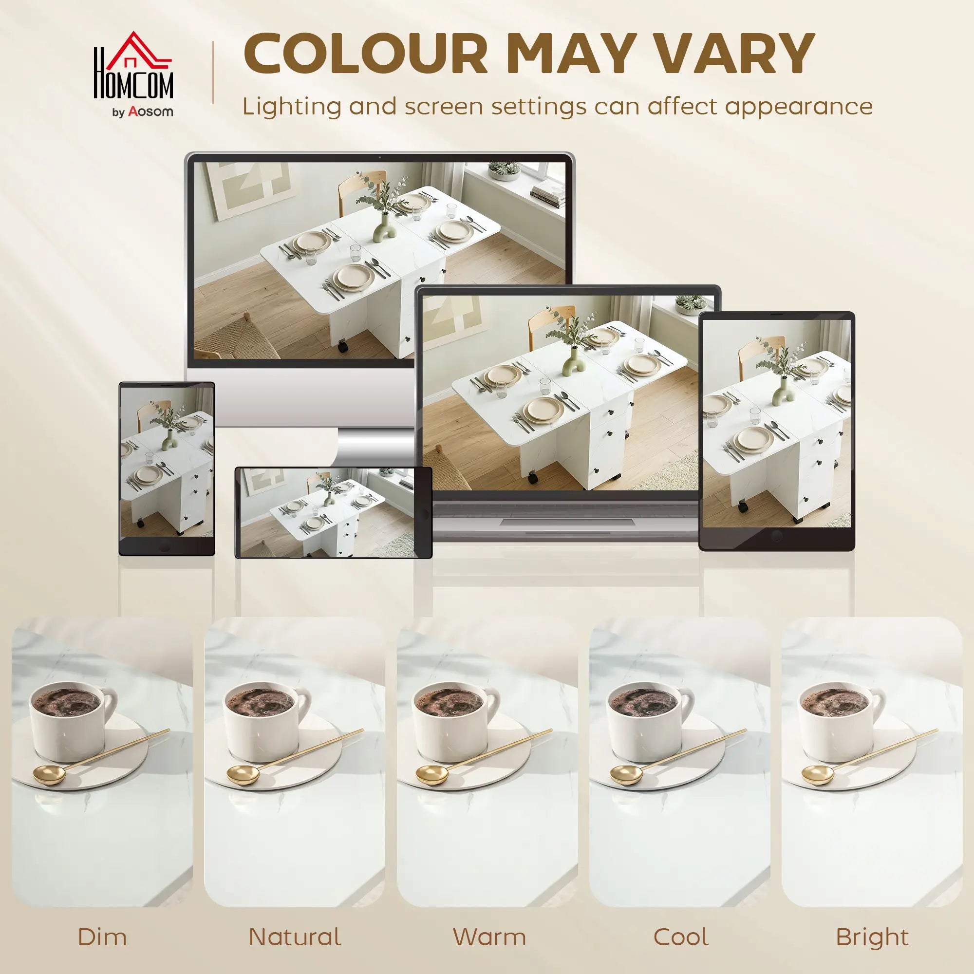 Drop Leaf Dining Table, Mobile Folding Table With Drawers, Marble White, White Dining Tables at Gallery Canada