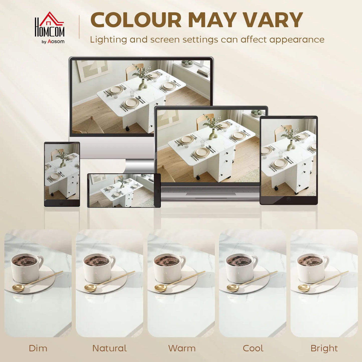 Drop Leaf Dining Table, Mobile Folding Table With Drawers, Marble White, White Dining Tables at Gallery Canada