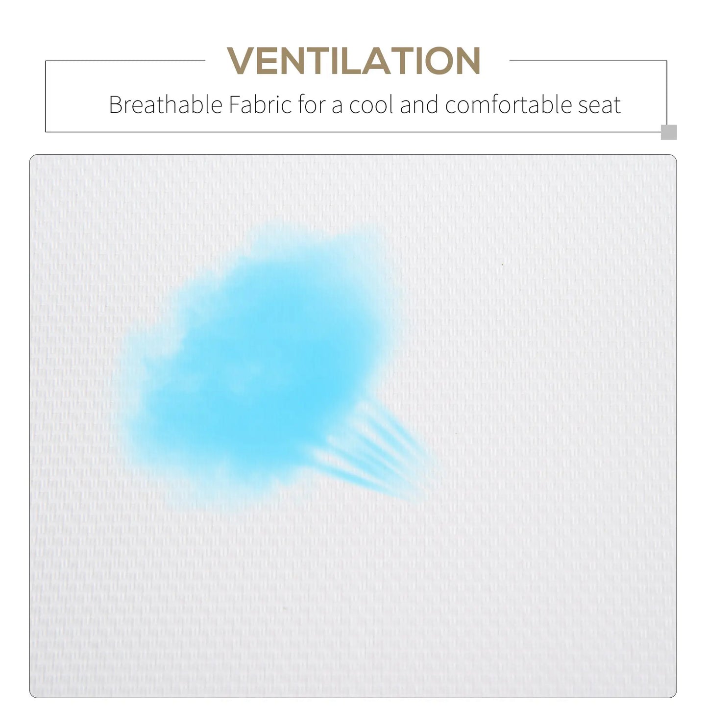 Outdoor Glider Chair, Steel Frame, Mesh Fabric, Cream White Outdoor Gliders at Gallery Canada