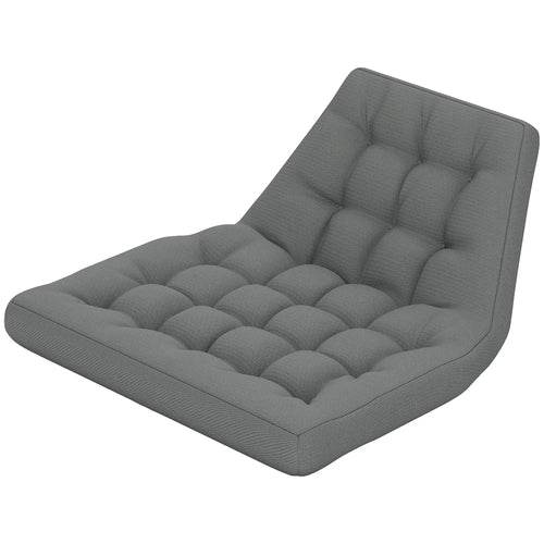 Outdoor Swing Cushion, Tufted Patio Cushion, Grey