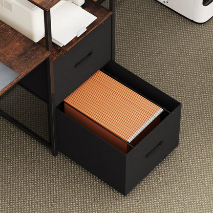 96 Inch Gaming Desk, Dual Computer Desk, Rustic Brown, Brown