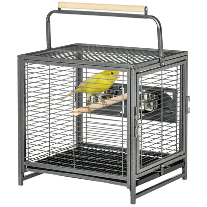 Bird Travel Cage for Parrots, Conures, African Grey, Black Bird Cages at Gallery Canada