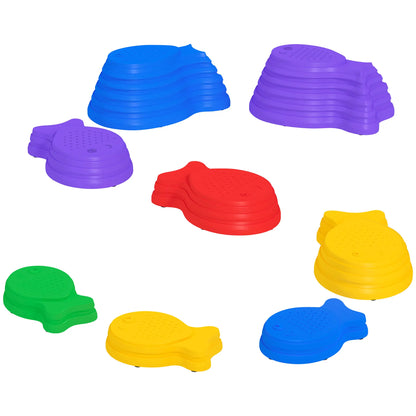 11pcs Balance Stepping Stones, Fish Style Non-Slip, Larger Size Stackable Blocks Gym Sets & Swings at Gallery Canada