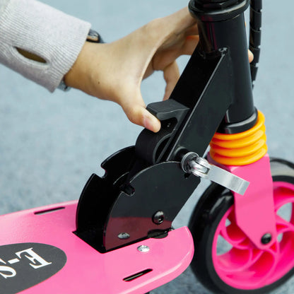 Foldable Electric Scooter for Kids, Seat, 2 Heights, 6km Range, 12km/h, Pink Scooters at Gallery Canada