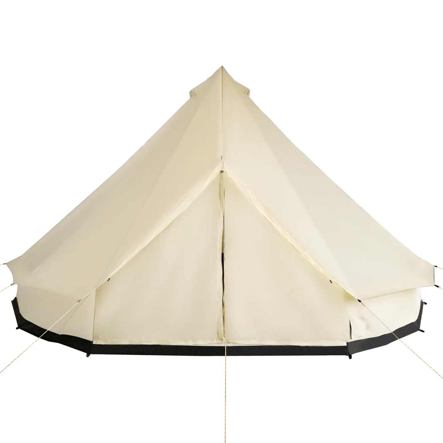 16.4' Large Family Teepee Tent, Canvas Camp Shelter, Beige Camping Tents Beige at Gallery Canada
