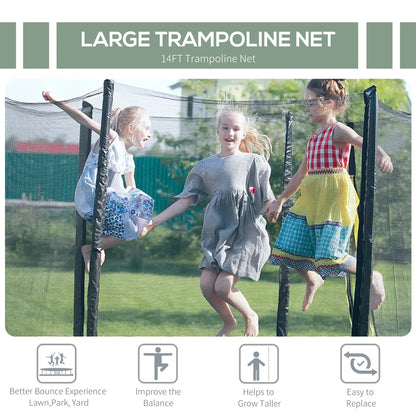 14' Round Trampoline Enclosure Safety Net, Replacement Part Trampolines at Gallery Canada