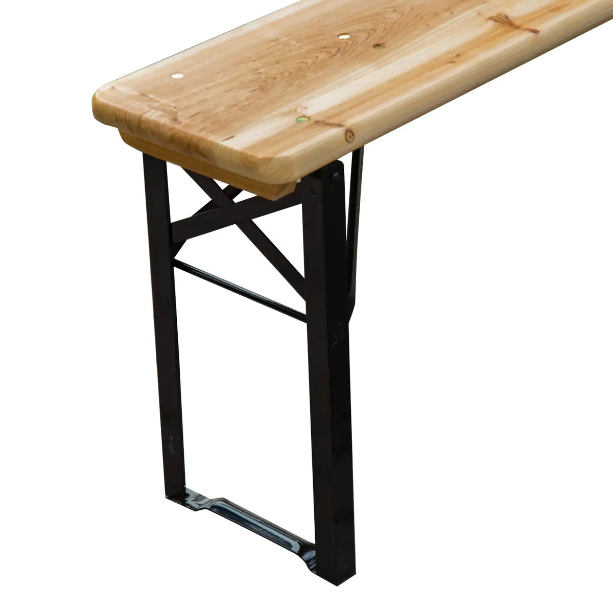 3 Piece Folding Picnic Table Set, Steel Frame, Natural Wood Bistro Sets at Gallery Canada