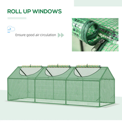 Portable Mini Tunnel Greenhouse, 71" x 24" x 24", Green Mini Greenhouses at Gallery Canada