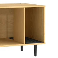 Cabinet pour litière de chat, porte coulissante, tapis de litière, table d'appoint