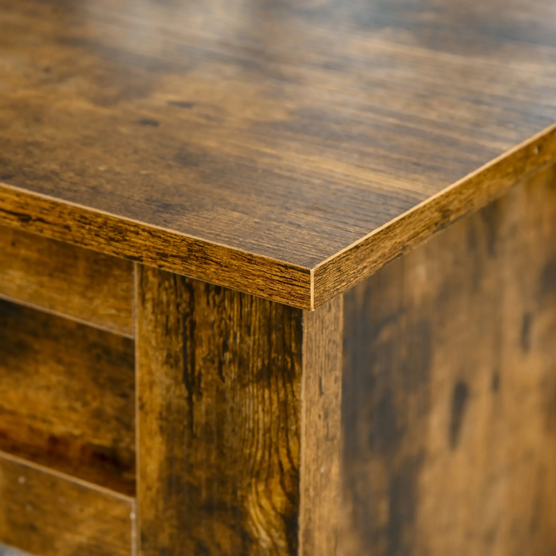 Lift Top Coffee Table, Hidden Storage, Open Shelves, Brown Coffee Tables at Gallery Canada