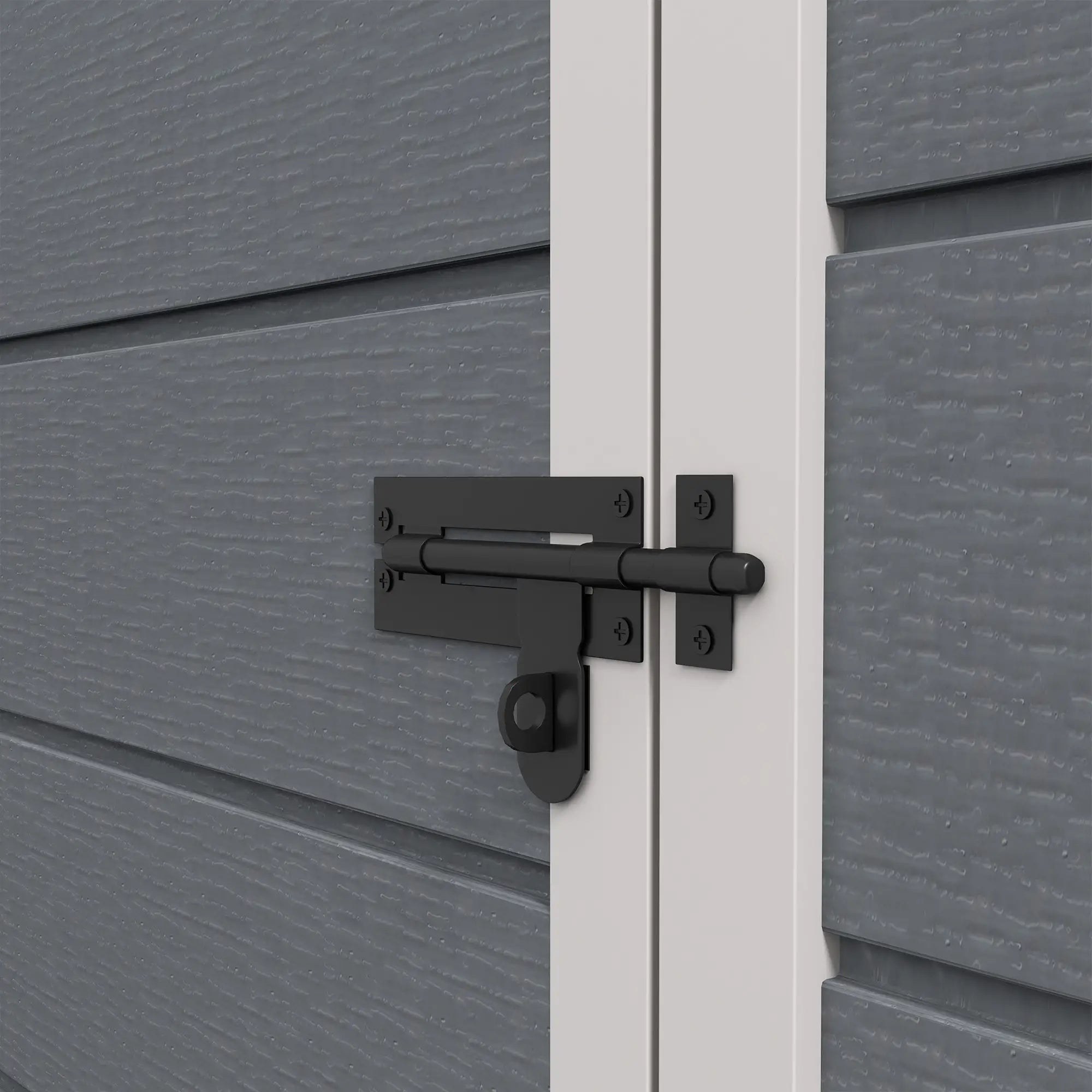 5 x 3FT Garden Shed, Outdoor Storage with Lockable Door, Window, Vent, Grey Sheds at Gallery Canada