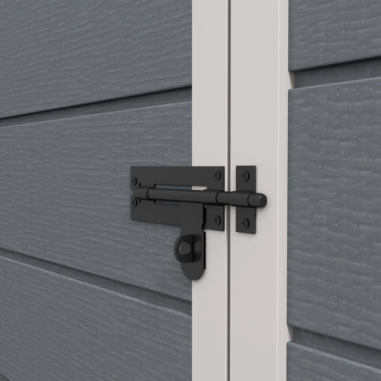 5 x 3FT Garden Shed, Outdoor Storage with Lockable Door, Window, Vent, Grey Sheds at Gallery Canada
