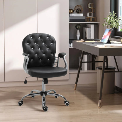 Ergonomic Office Chair, Adjustable Height, Padded Seat, Black Executive & Manager Chairs at Gallery Canada
