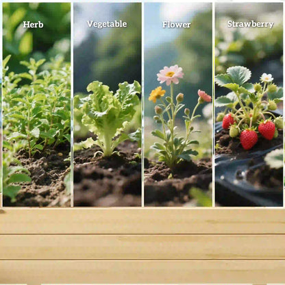 2 Tier Wood Plant Raised Bed, Grow Box Stand, Garden Step Planter Elevated Garden Beds at Gallery Canada