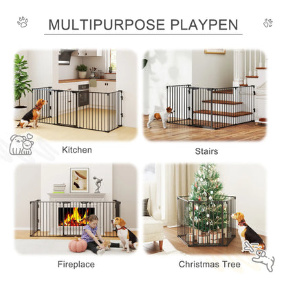 Foldable Dog Playpen, Indoor for Small Medium Dogs, Black Houses, Kennels & Pens at Gallery Canada