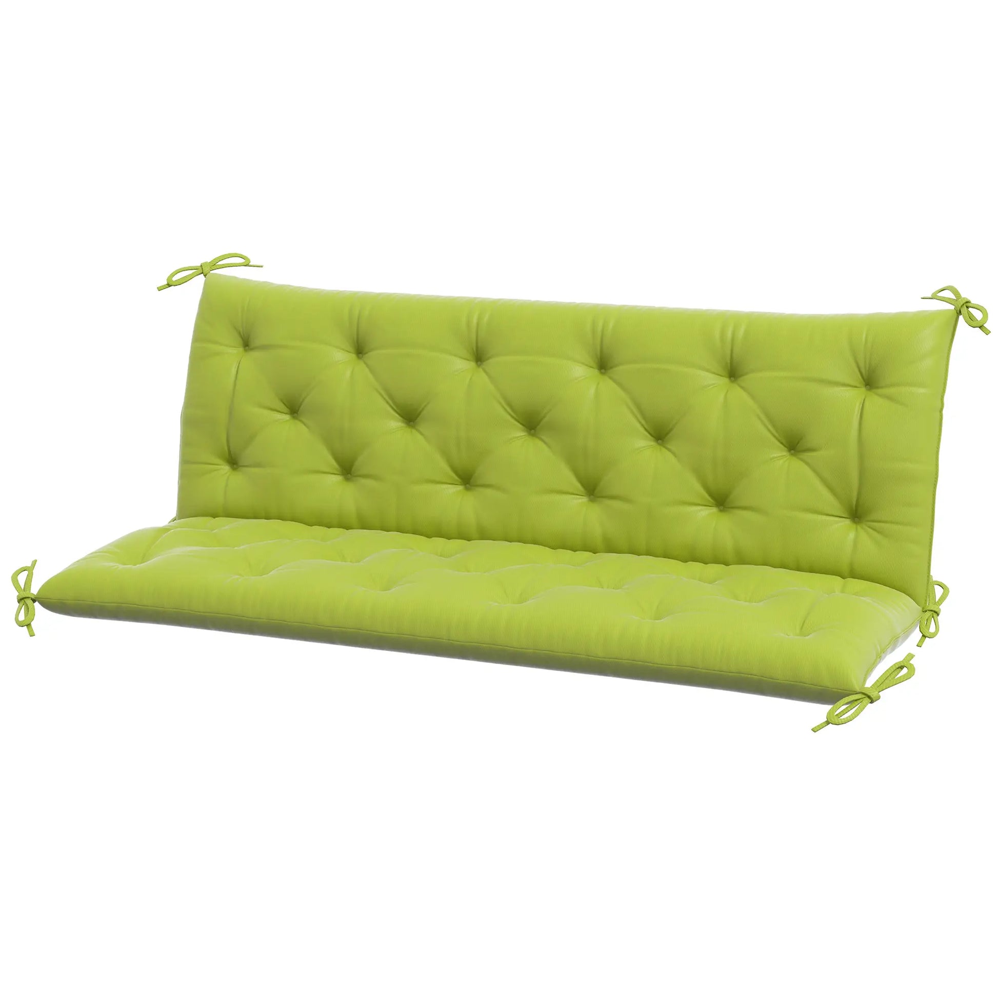 3-Seater Outdoor Bench Swing Cushions, Light Green Patio Chair Cushions Light Green at Gallery Canada