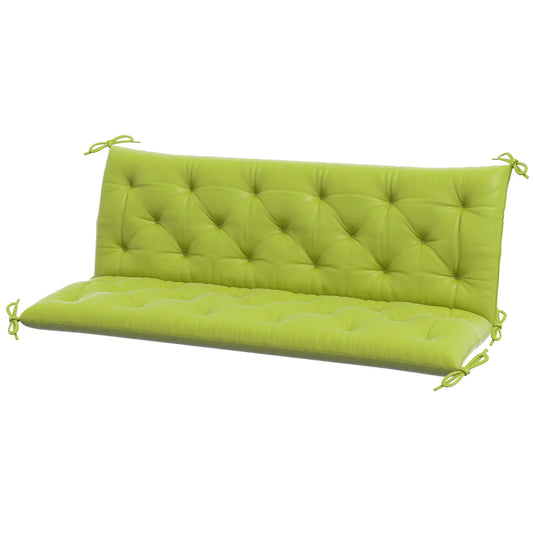3-Seater Outdoor Bench Swing Cushions, Light Green Patio Chair Cushions Light Green at Gallery Canada